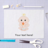 Baby mit Schnuller Cartoon Seidenpapier (Handwerk)