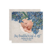 Baby mit Van Gogh Irises Karte (Vorderseite/Rückseite Beispiel)