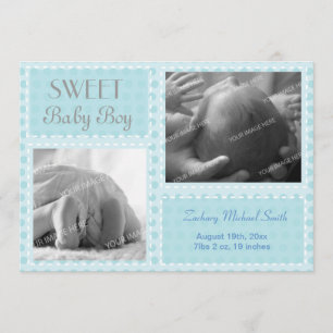 Baby-Mitteilung Ankündigung