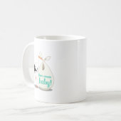 Baby-Mitteilung Kaffeetasse (Vorderseite Links)