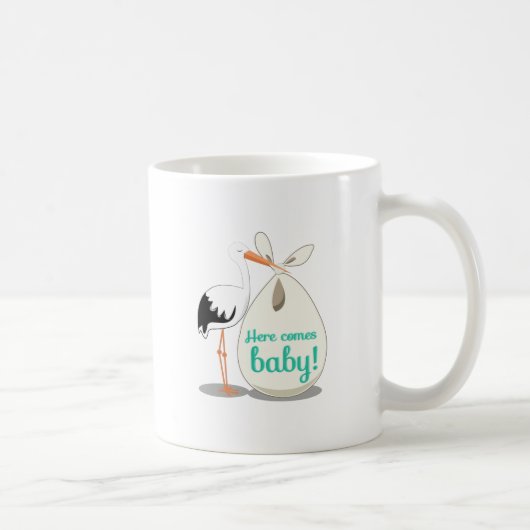 Baby-Mitteilung Kaffeetasse (Rechts)