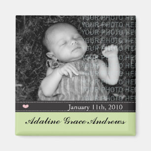 Baby-Mitteilung Magnet
