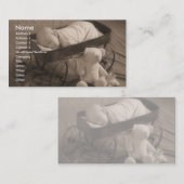 Baby-Mitteilung oder Säuglings-Geschäft Visitenkarte (Vorne/Hinten)