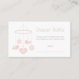 Baby Mobile Diaper Raffle Begleitkarte