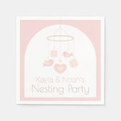 Baby Mobile Nesting Party Serviette (Vorderseite)