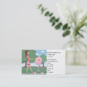 Baby-Modell, Kindermädchen Visitenkarte (Stehend Vorderseite)