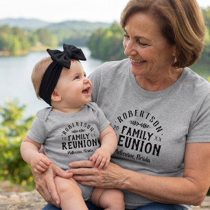 Baby Moderne Rustikale Personalisierte Familienzus Strampler