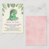 Baby Mommy Pink Girl Dinosaur Party Books for Baby Begleitkarte (Vorne/Hinten)