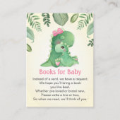 Baby Mommy Pink Girl Dinosaur Party Books for Baby Begleitkarte (Vorderseite)