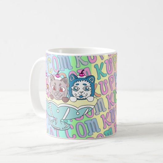 Baby Momo, Coco and Biru Kaffeetasse (Vorderseite Links)