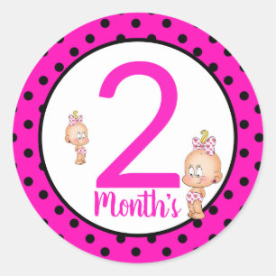 Baby-Monats-Sticker Runder Aufkleber