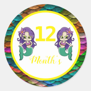 Baby-Monats-Sticker Runder Aufkleber