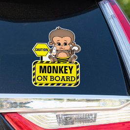 Baby Monkey Baby an Bord Car Aufkleber