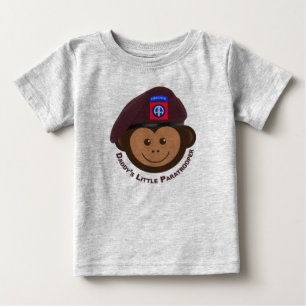 Baby Monkey "Daddy’s Little Paratrooper" T-shirt