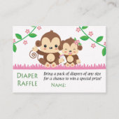 Baby Monkey Diaper Raffles Tickets (Vorderseite)
