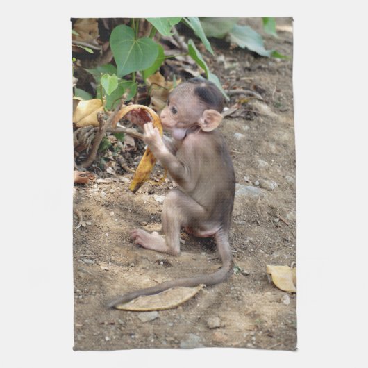 Baby Monkey Geschirrtuch (Vertikal)