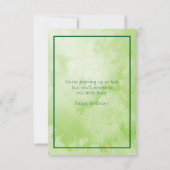 Baby Monkey Happy Birthday Special Grandson Karte (Rückseite)