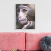 Baby Monkey Leinwanddruck (Insitu (Wohnzimmer))