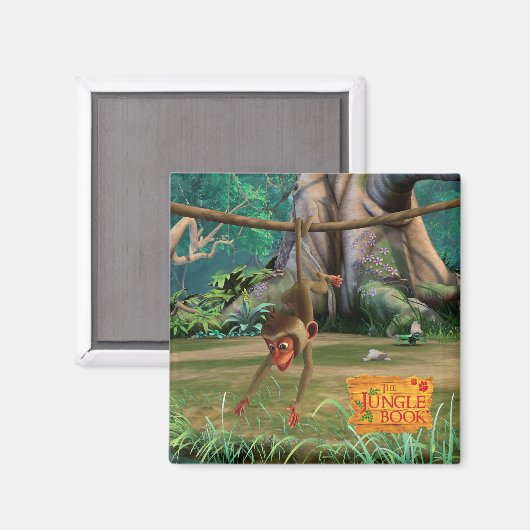 Baby Monkey Magnet (Vorderseite/Rückseite)