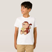 Baby Monkey mit Banana T-Shirt (Vorne ganz)