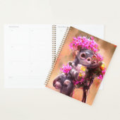 Baby Monkey mit Blume Planer (Anzeige)