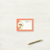 Baby Monkey mit Schnuller Baby Dusche Danke Post-it Klebezettel (Auf Schreibtisch)