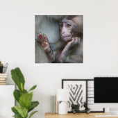 Baby Monkey Poster (Heimbüro)