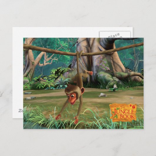 Baby Monkey Postkarte (Vorne/Hinten)