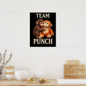 Baby Monkey Punch Crochet Pattern Cute Amigurumi Poster (Küche)
