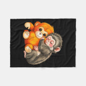 Baby monkey punch fleecedecke (Vorderseite (Horizontal))