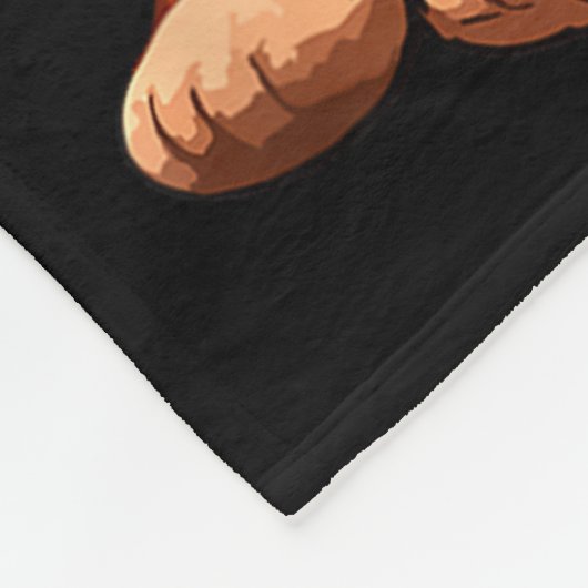 Baby monkey punch hugging  fleecedecke (Ecke)