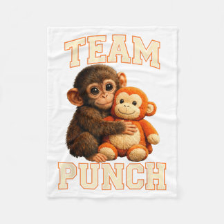 Baby Monkey Punch Team Punch Fleecedecke