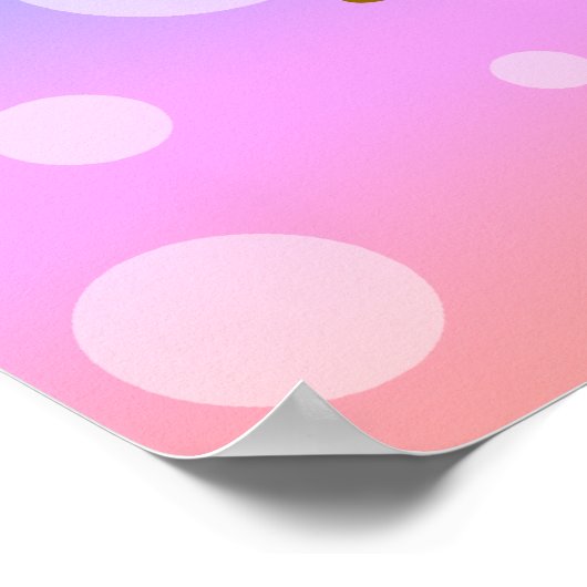 Baby Monkey Rainbow Poster Print Kinderzimmer Wall (Ecke)