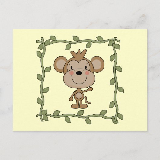 Baby Monkey Tshirts und Geschenke Postkarte (Vorderseite)