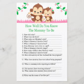 Baby Monkey Wie gut kennen Sie das Baby Duschspiel (Vorderseite)