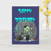 Baby Monster Geburtstagskarte Karte (Gelbe Blume)