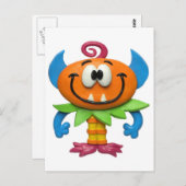 Baby Monster Postkarte (Vorne/Hinten)