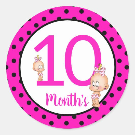 Baby Month Stickers (Vorderseite)