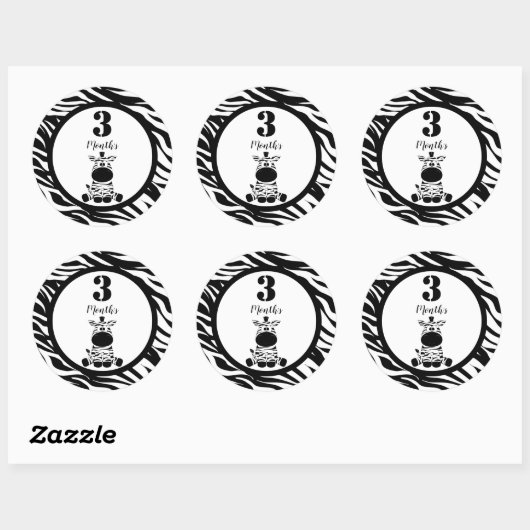 Baby Month Stickers (Blatt)