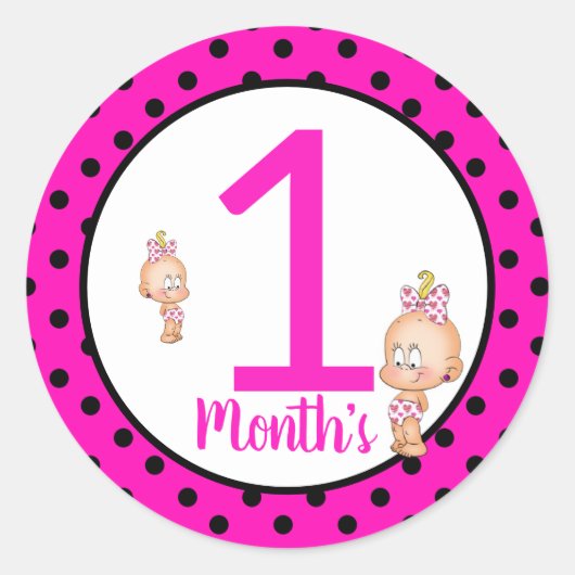 Baby Month Stickers (Vorderseite)