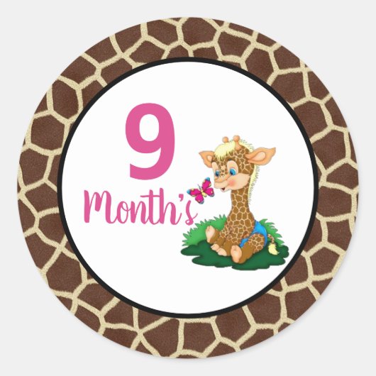 Baby Month Stickers (Vorderseite)