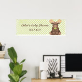 Baby Moose Baby Showbanner Poster (Heimbüro)