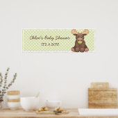 Baby Moose Baby Showbanner Poster (Küche)