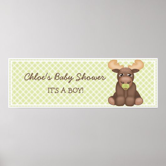Baby Moose Baby Showbanner Poster (Vorne)