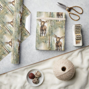 Baby Moose Geschenkpapier