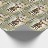 Baby Moose hat eine Babydusche Geschenkpapier (Ecke)