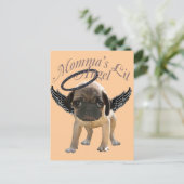 Baby Mops Angel Postkarte (Stehend Vorderseite)