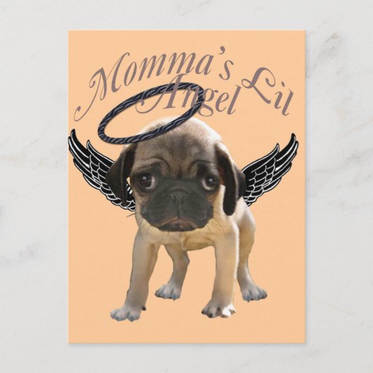 Baby Mops Angel Postkarte (Vorderseite)