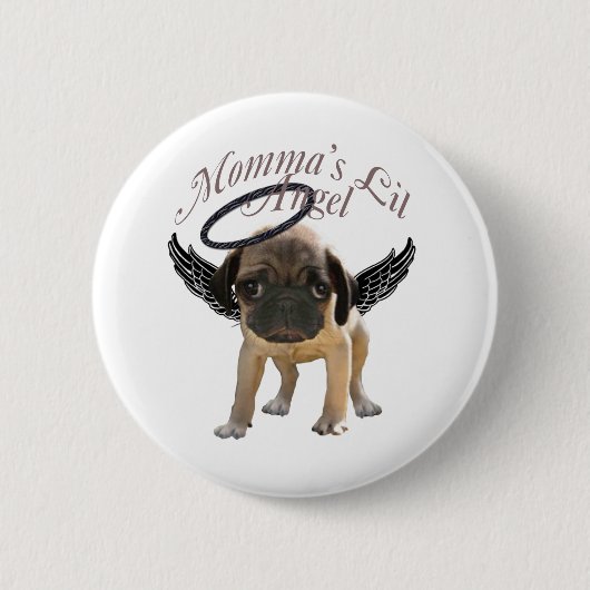 Baby-Mops-Engel Button (Vorderseite)