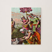 Baby Moses am Fluss Puzzle Design (Vertikal)